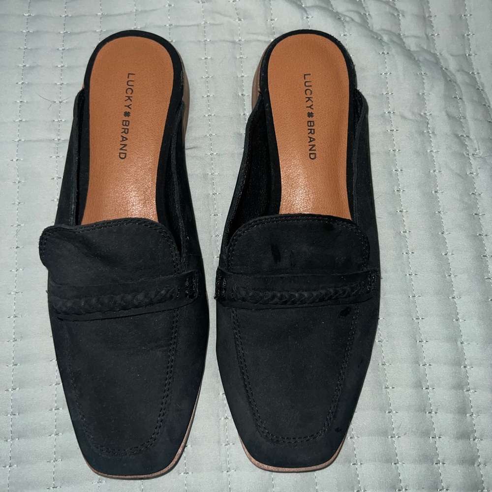 Lucky Brand Women's Black Mules